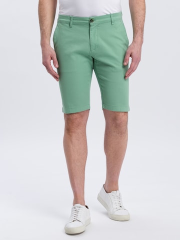 Cross Jeans Regular Pants in Green: front