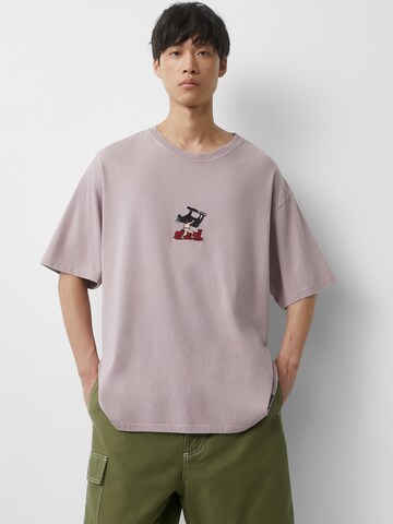 Pull&Bear T-Shirt in Lila: Vorderseite