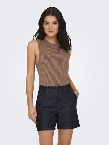 JDY Knitted top 'JDYBodilla' in Brown: front