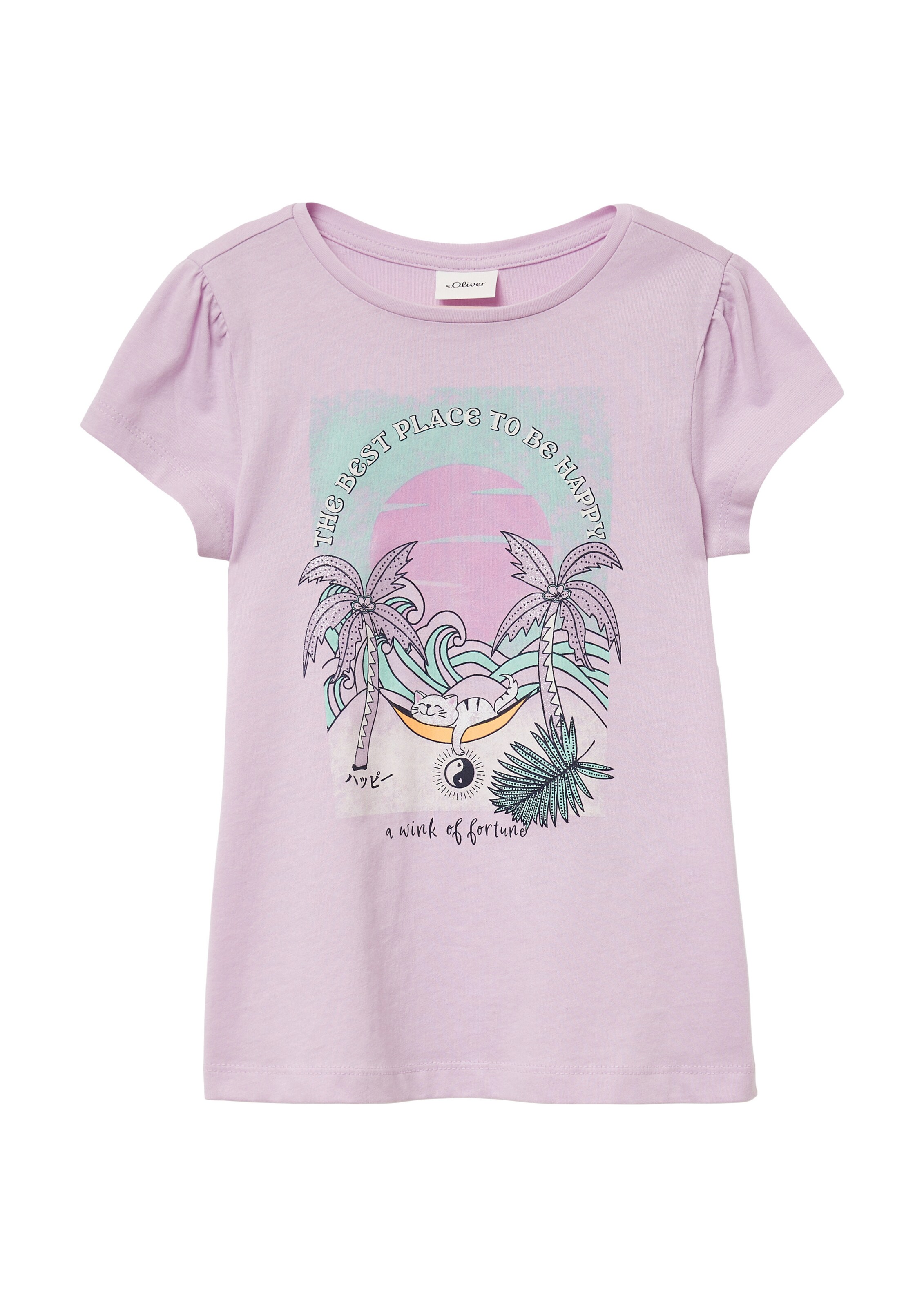 s.Oliver T-Shirt in Lila: Vorderseite