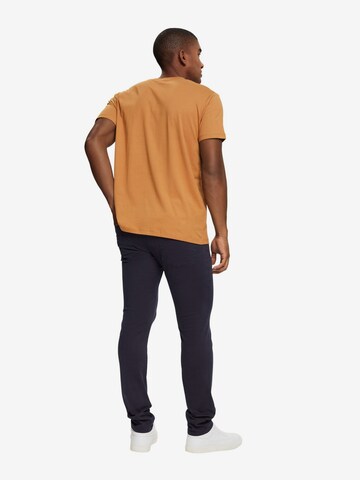 ESPRIT Slimfit Chino kalhoty – modrá