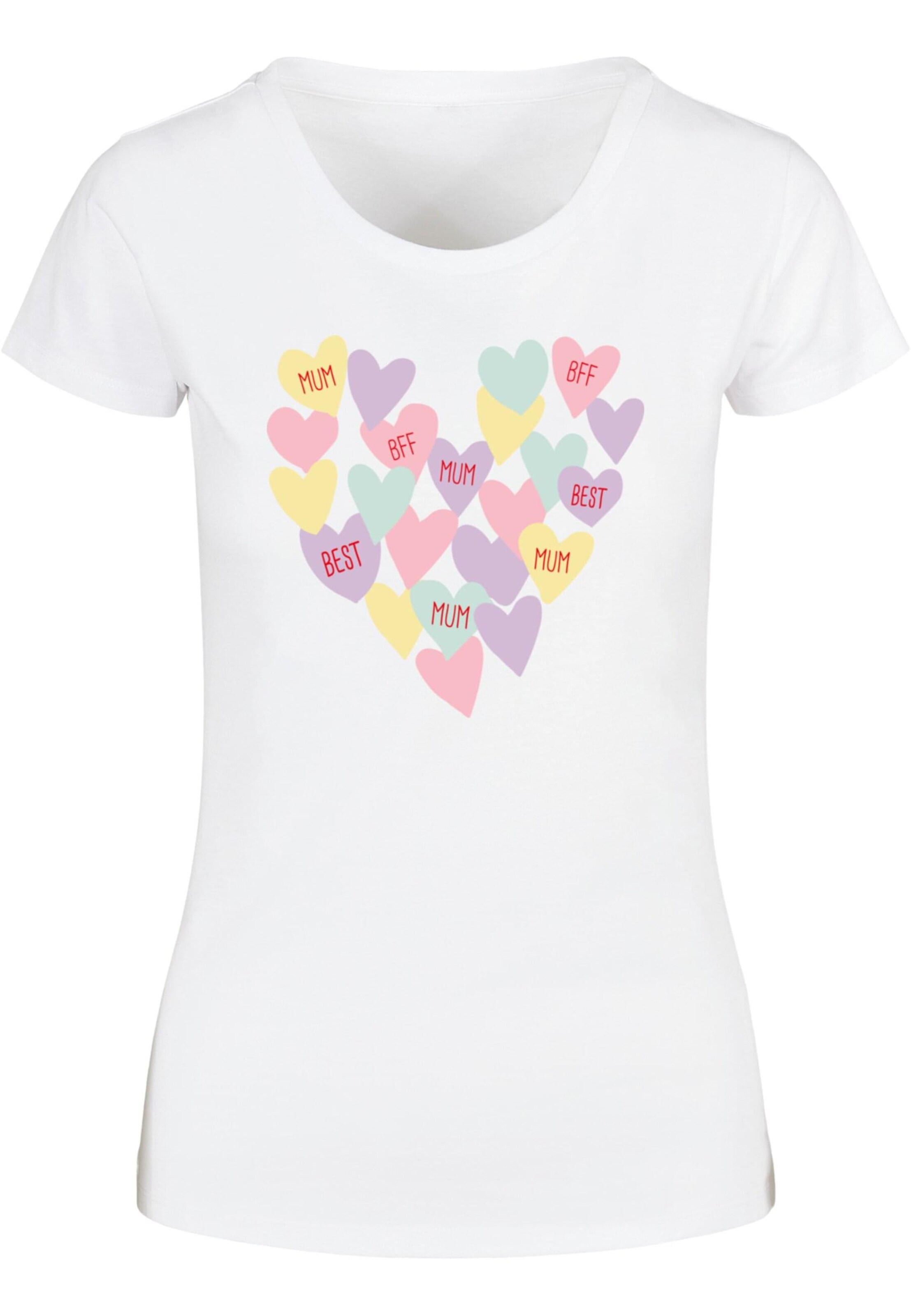 T-shirt 'Mother's Day - Candy Hearts' ABSOLUTE CULT en blanc : devant