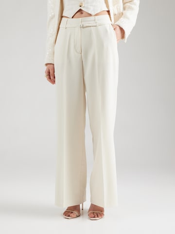 Wide leg Pantaloni con piega frontale 'Nelsan' di Fabienne Chapot in bianco: frontale