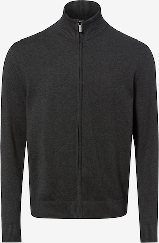 Vestes en maille Nils Sundström en gris : devant
