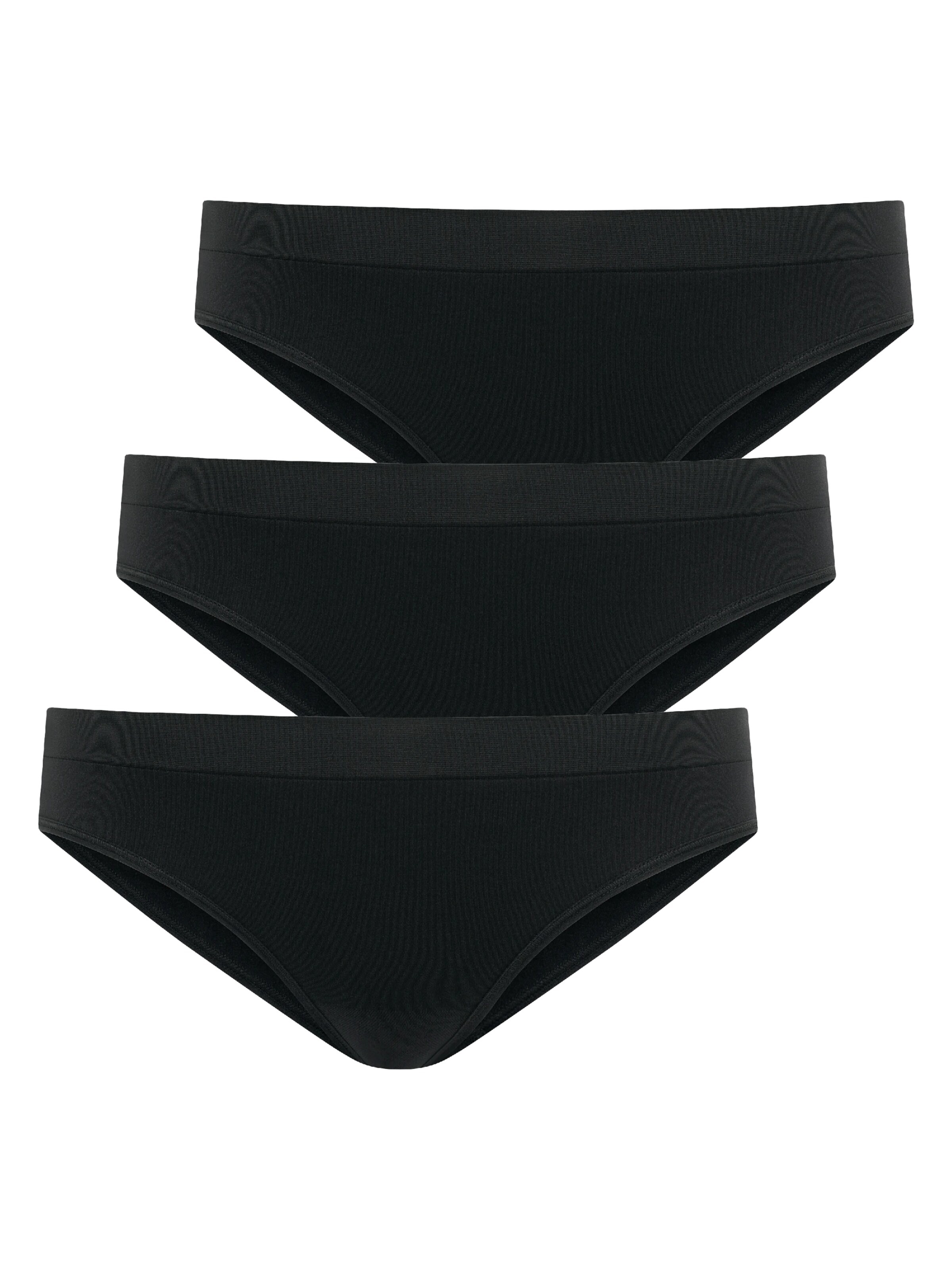 JOCKEY Boyshorts 'Seamfree™ Bikini - 3 Pack' in Black: front