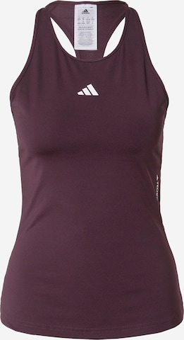 Haut de sport 'Techfit' ADIDAS PERFORMANCE en rouge : devant