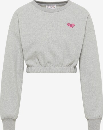 myMo ATHLSR Sweatshirt in Grau: Vorderseite
