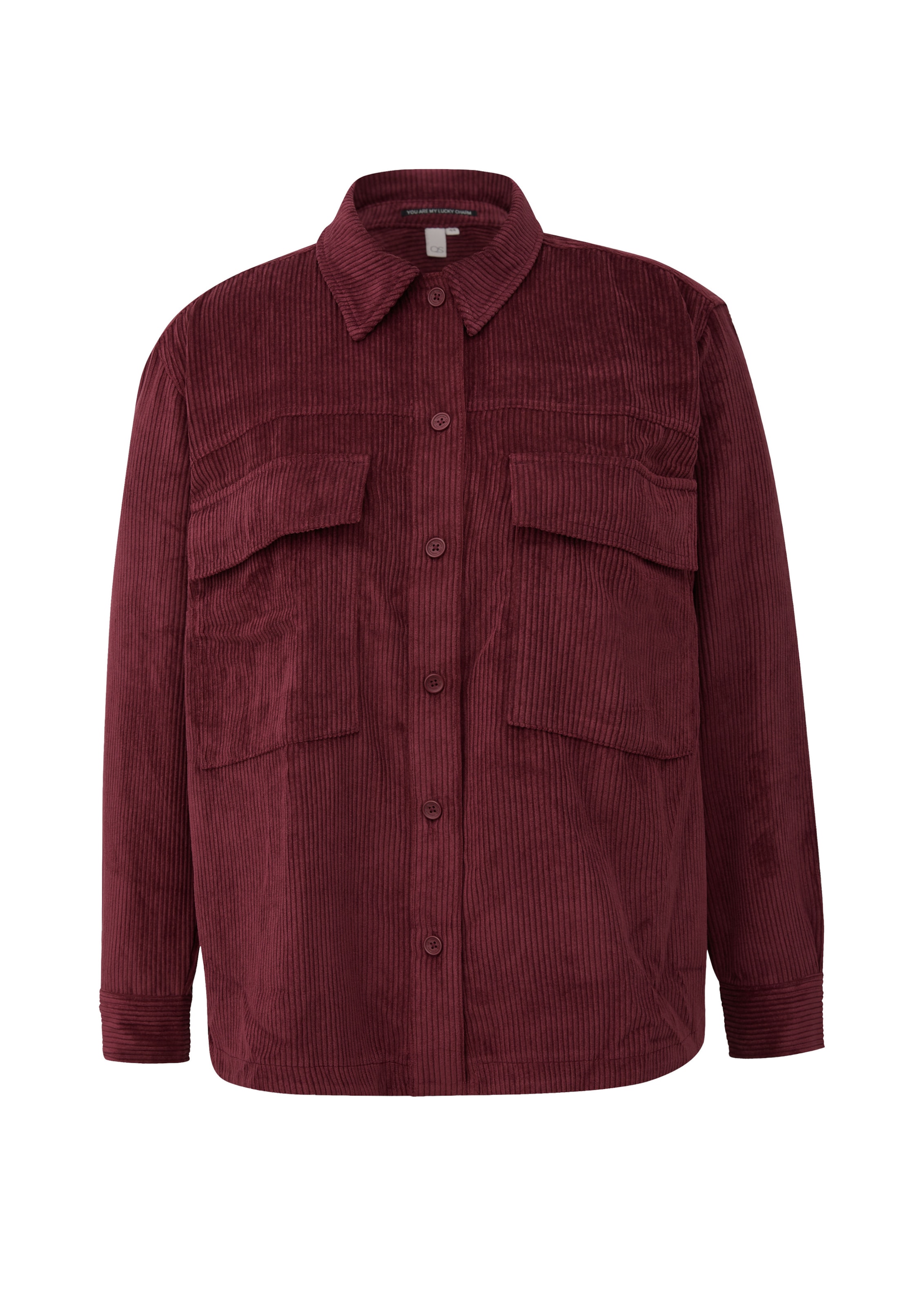 QS Blouse in Rood: voorkant