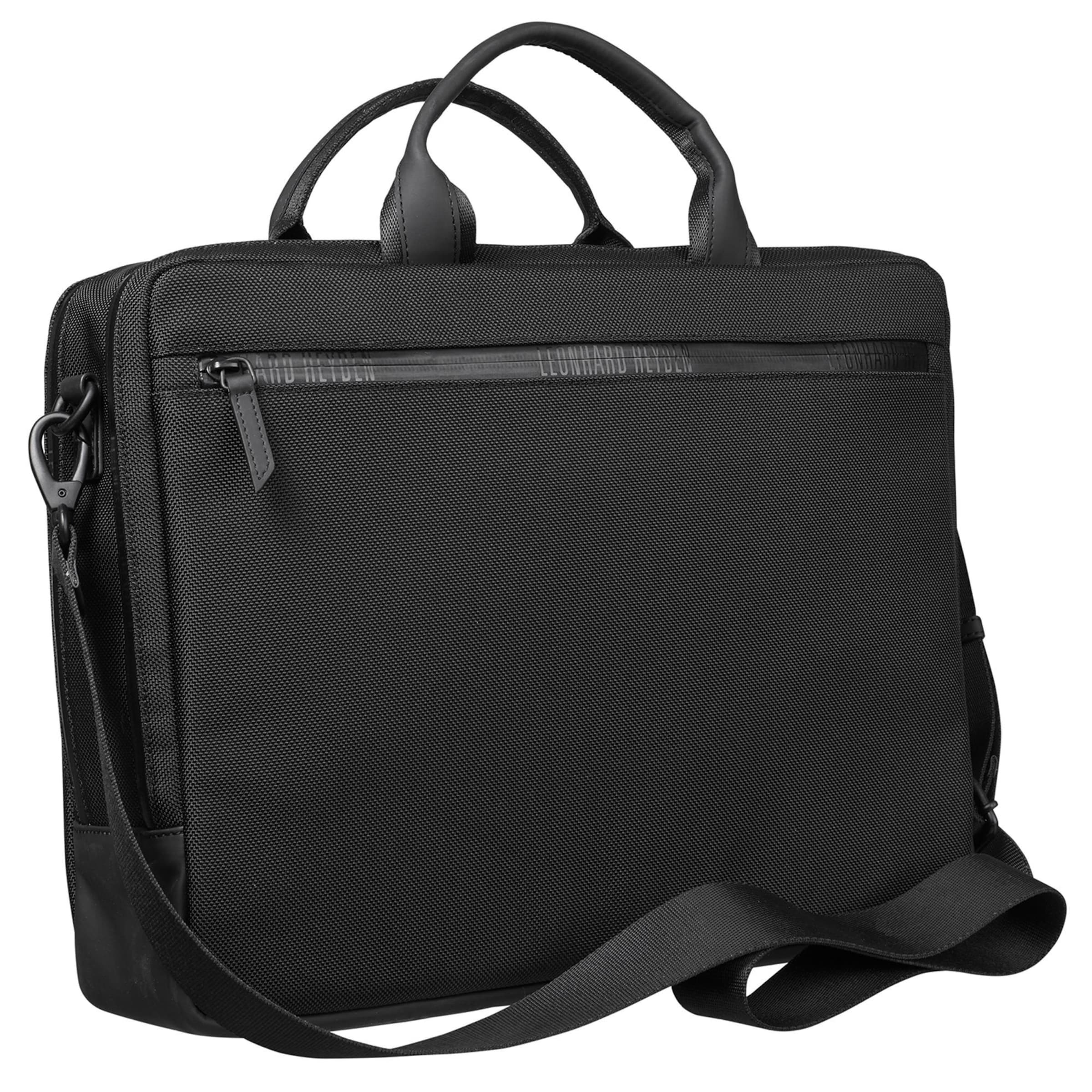 LEONHARD HEYDEN Document bag 'Helsinki' in Black