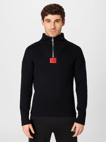 HUGO Red Sweater 'Sib' in Black: front
