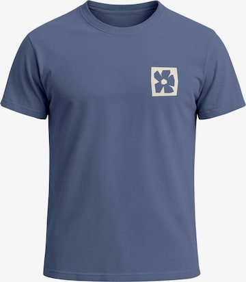 Neverless Shirt 'Blume Quadrat' in Blue: front