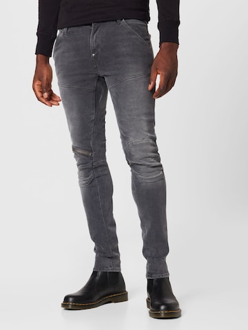 Skinny Jean G-Star RAW en noir : devant