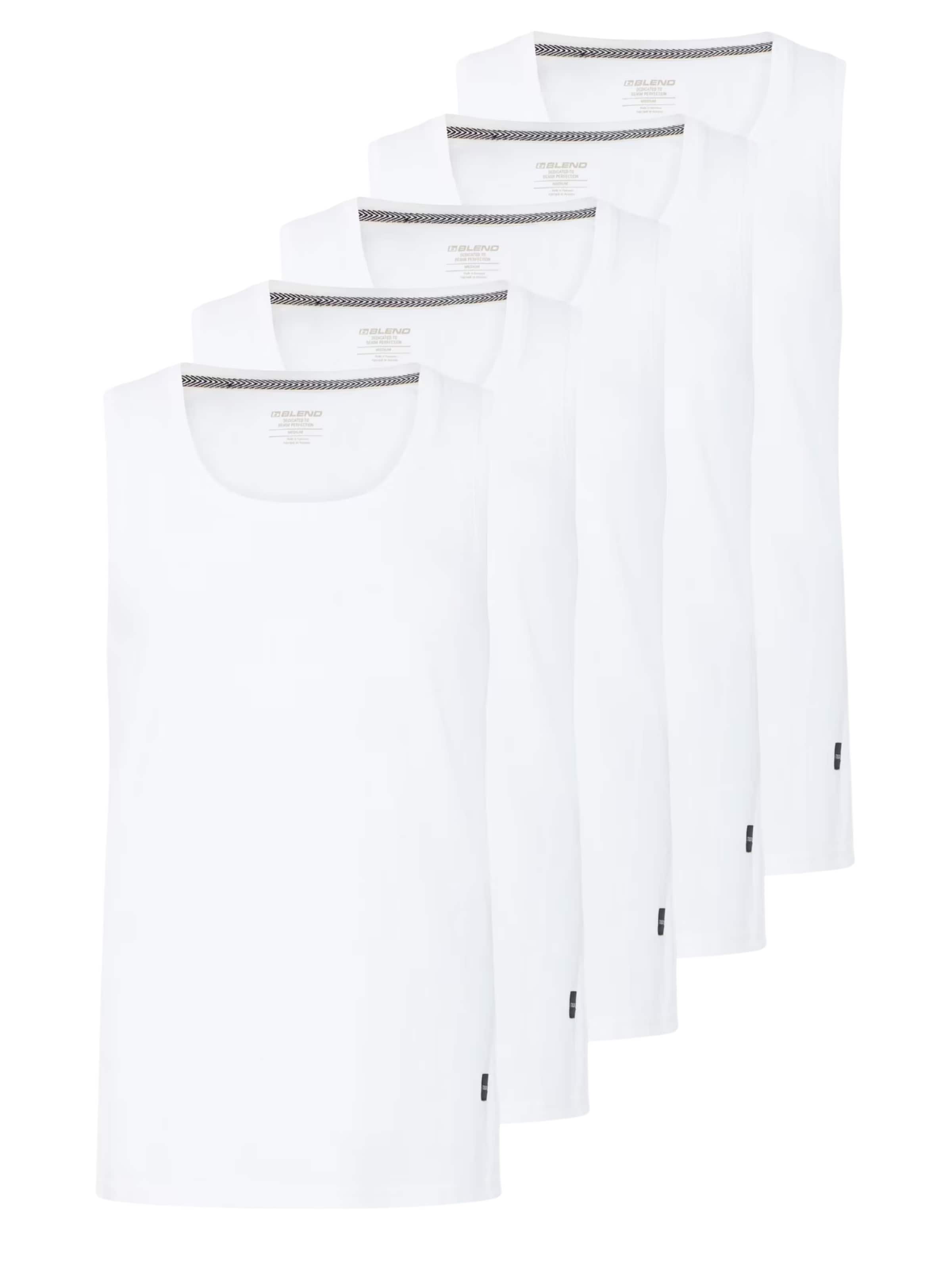 BLEND Camiseta ' BHKris 5 Pack ' en blanco, Vista del producto