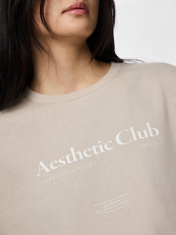 PIECES Sweatshirt 'PCRISSO' in Grey