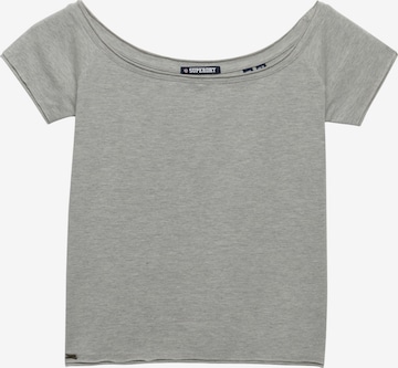 Superdry & Co Top 'Bardot' in Grijs: voorkant