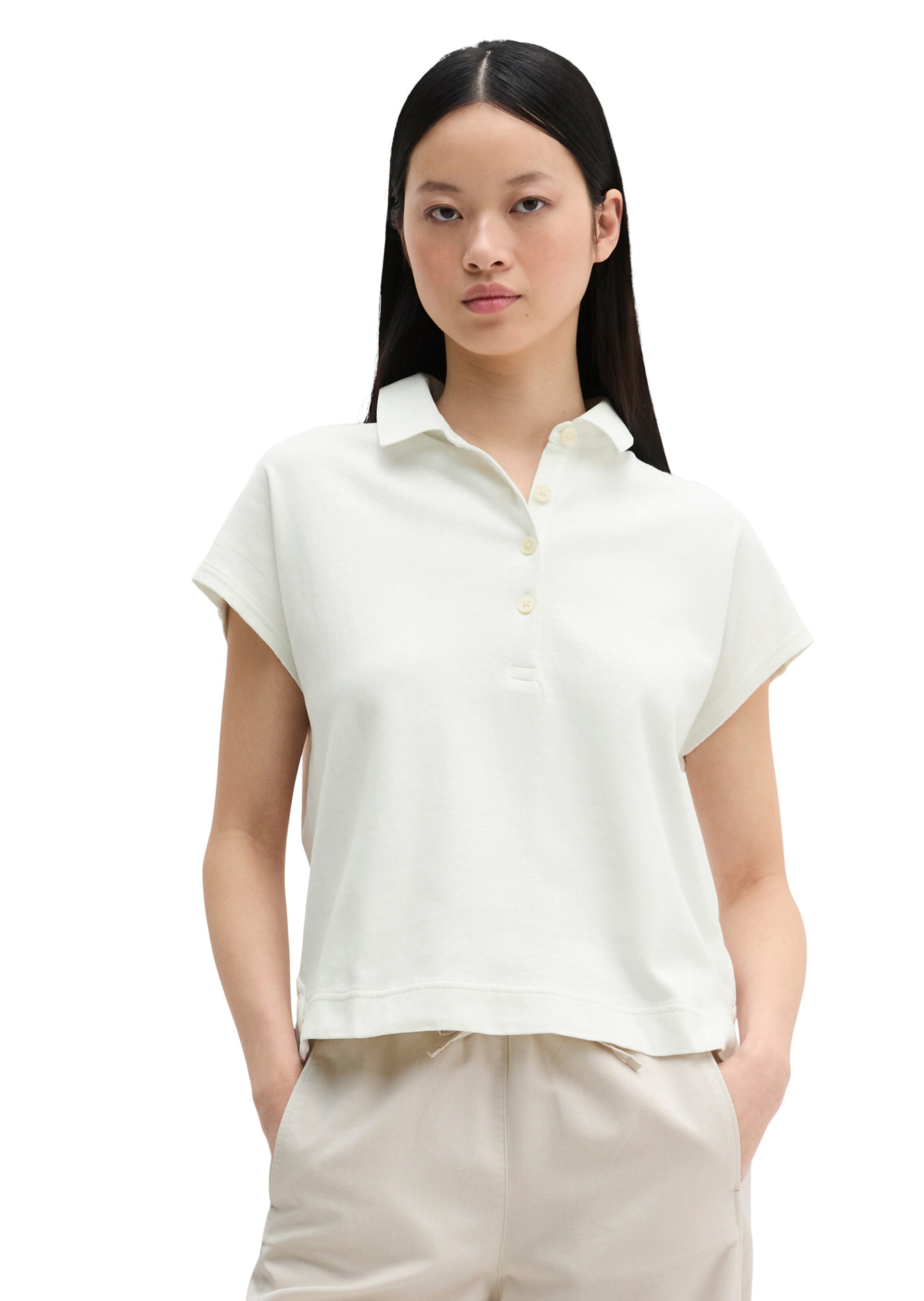 Marc O'Polo Shirt in Wit: voorkant