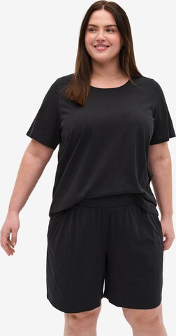 Tricou 'Mjoy' de la Zizzi pe negru: față