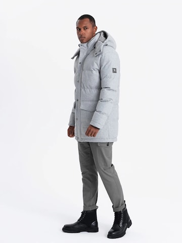 Ombre Winter jacket 'OM-JALJ-0201' in Grey