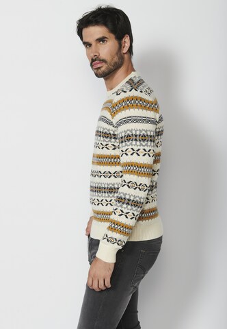 KOROSHI Sweater 'Punto' in White