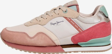 Baskets basses 'LONDON SEA' Pepe Jeans en rose : devant