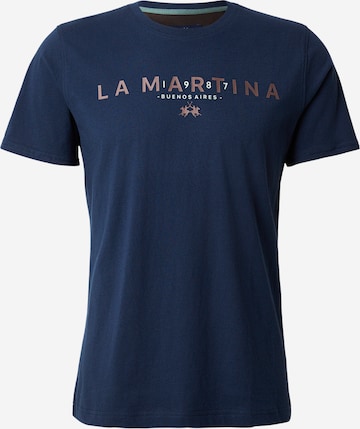 mėlyna La Martina Marškinėliai: priekis
