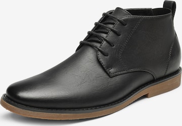 Bruno Marc Chukka Boots in Black: front