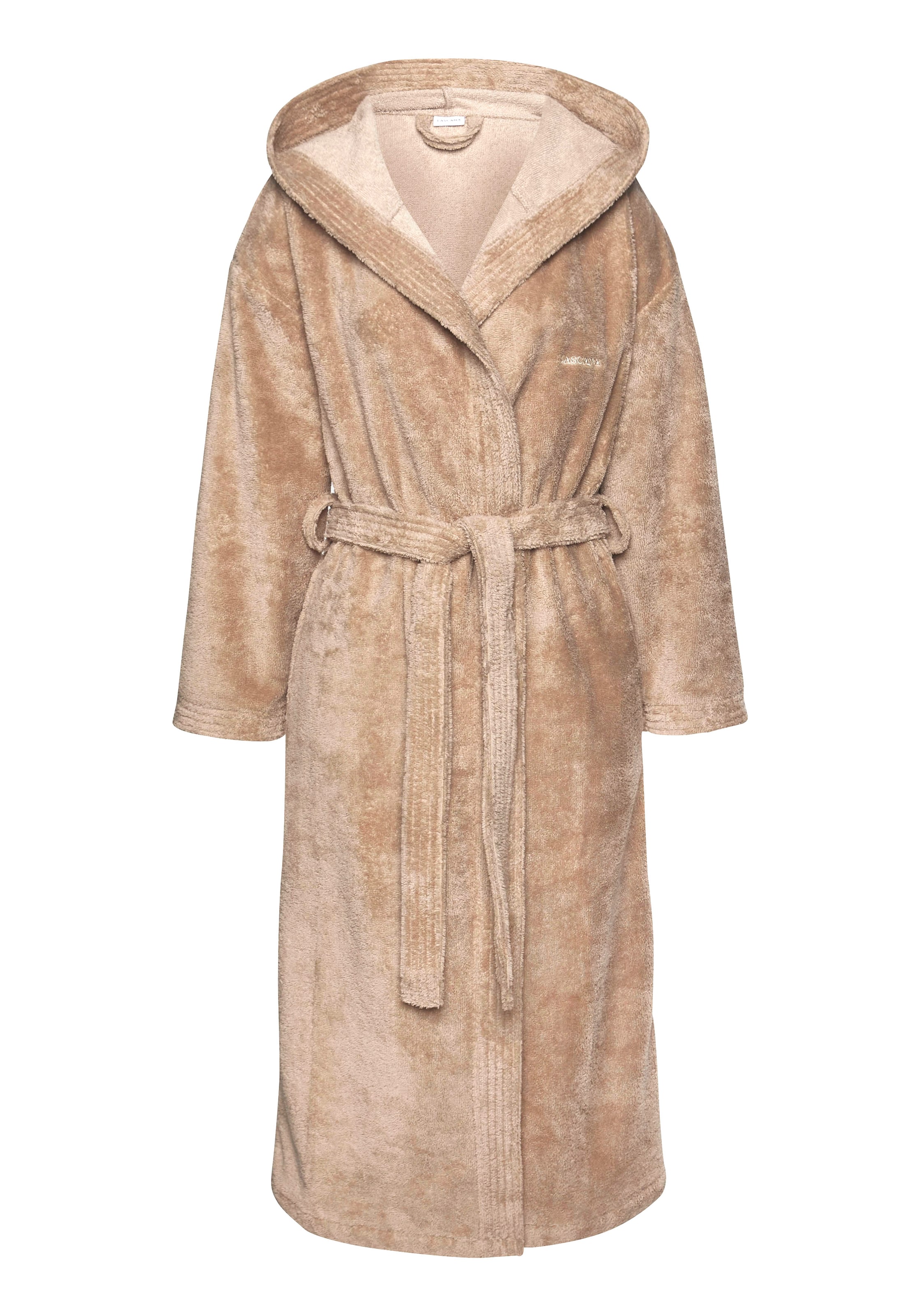 LASCANA - Albornoz largo en beige: frente