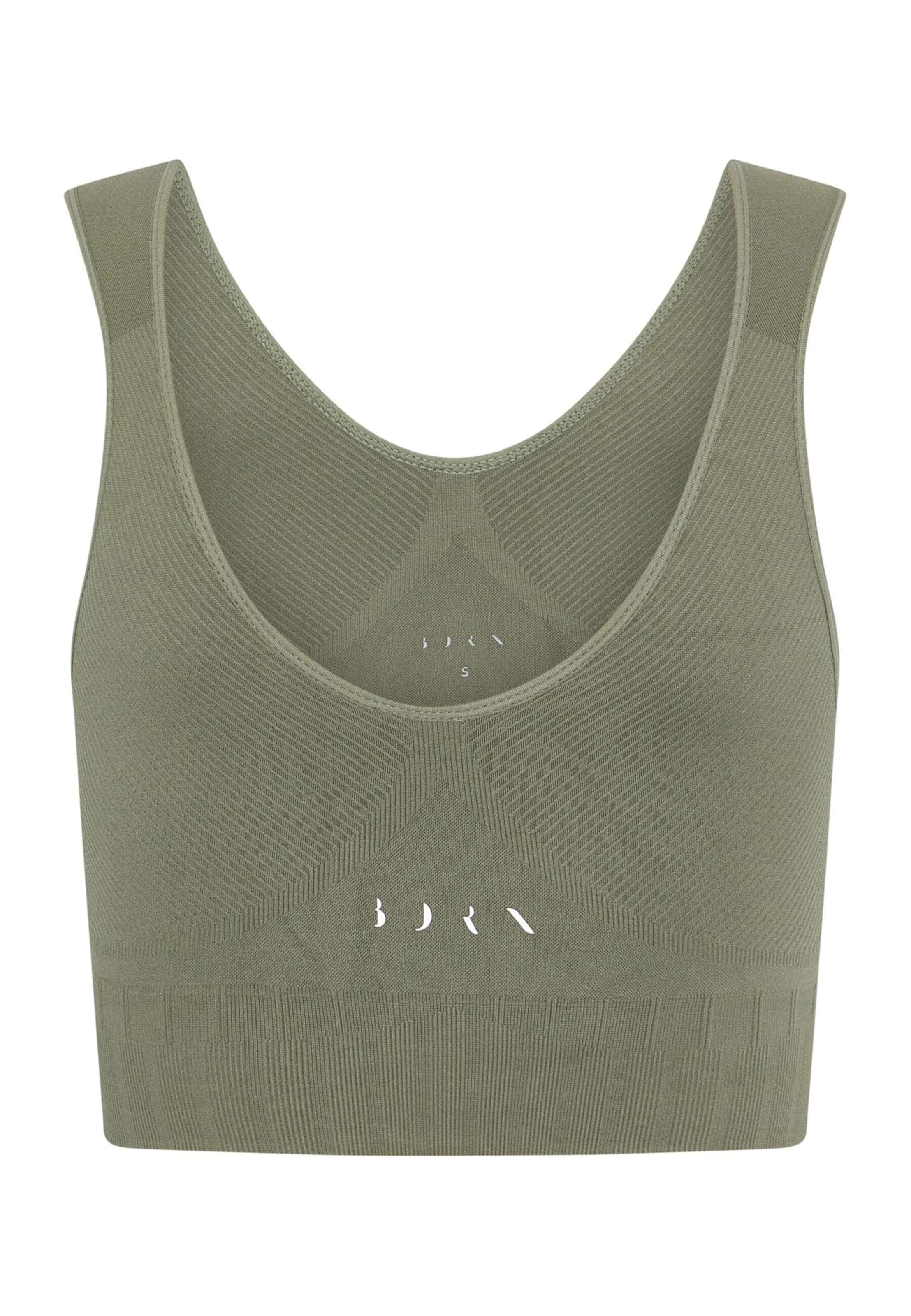Born Living Yoga Skinny Sporttop 'Annapurna' in Groen