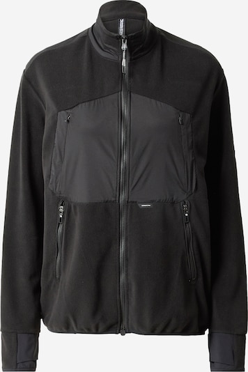 Krakatau Fleece jas 'KUIPER' in de kleur Zwart / Wit, Productweergave