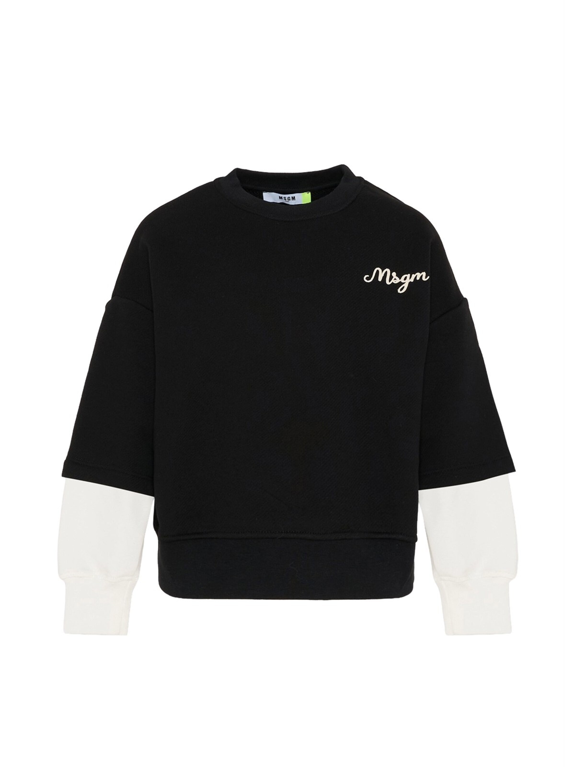 MSGM - Sudadera en negro: frente