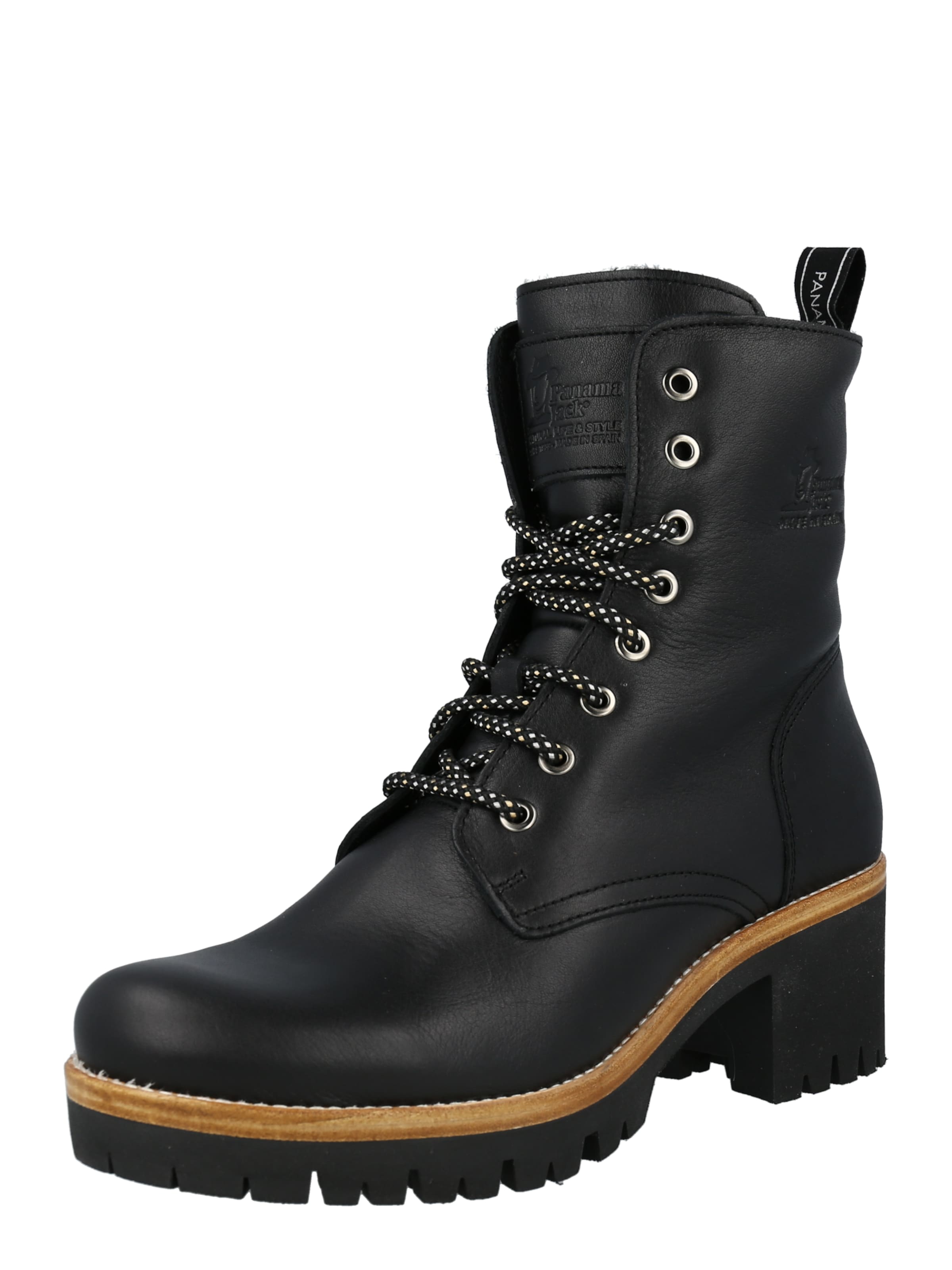 PANAMA JACK Ботинки на шнуровке 'Padma' в Черный: спереди
