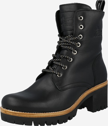 PANAMA JACK - Botines con cordones 'Padma' en negro: frente