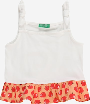 UNITED COLORS OF BENETTON Top in Wit: voorkant