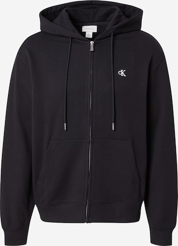 Calvin Klein Jeans Кофта на молнии в Черный: спереди