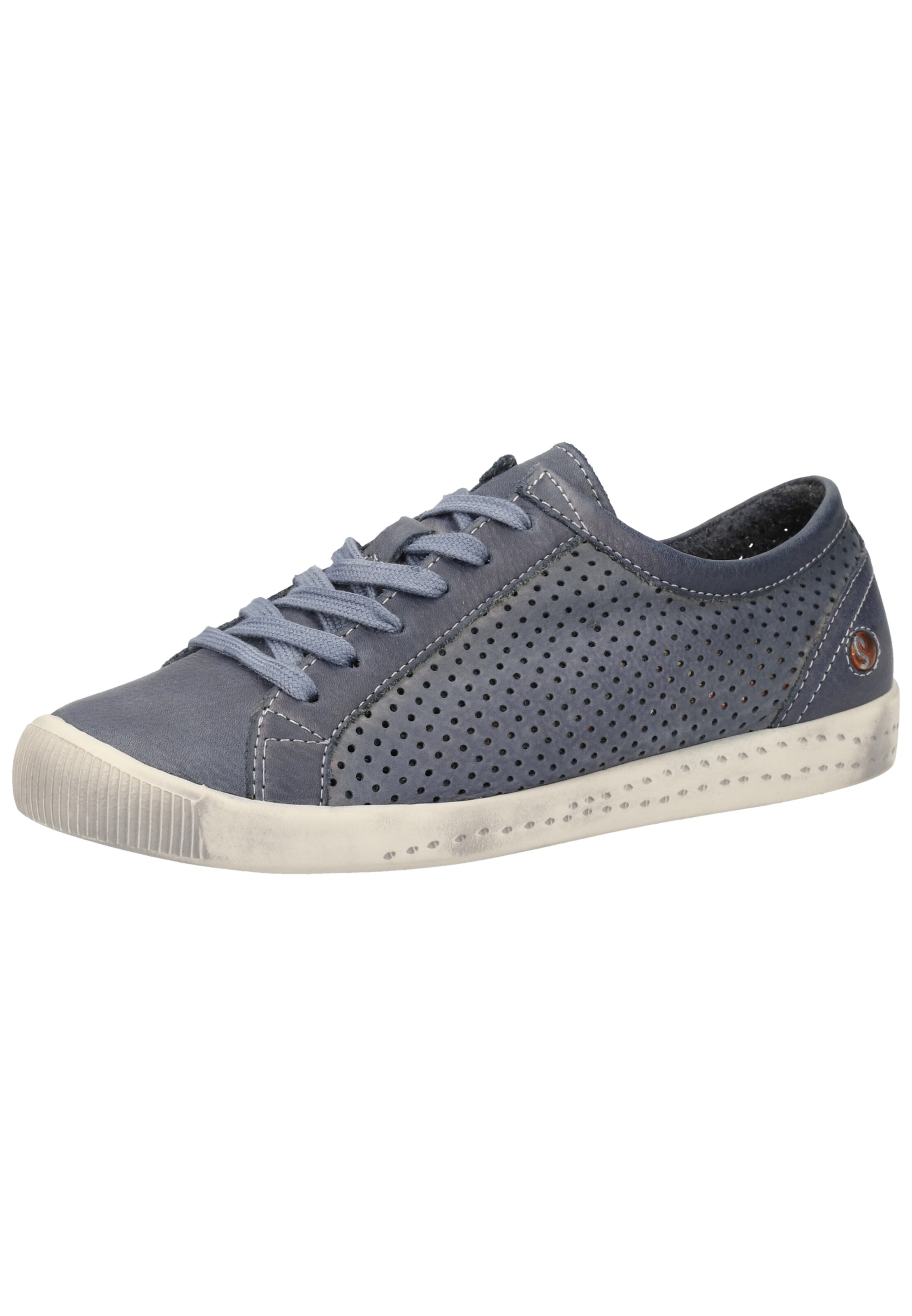 Softinos Platform trainers in Blue: front
