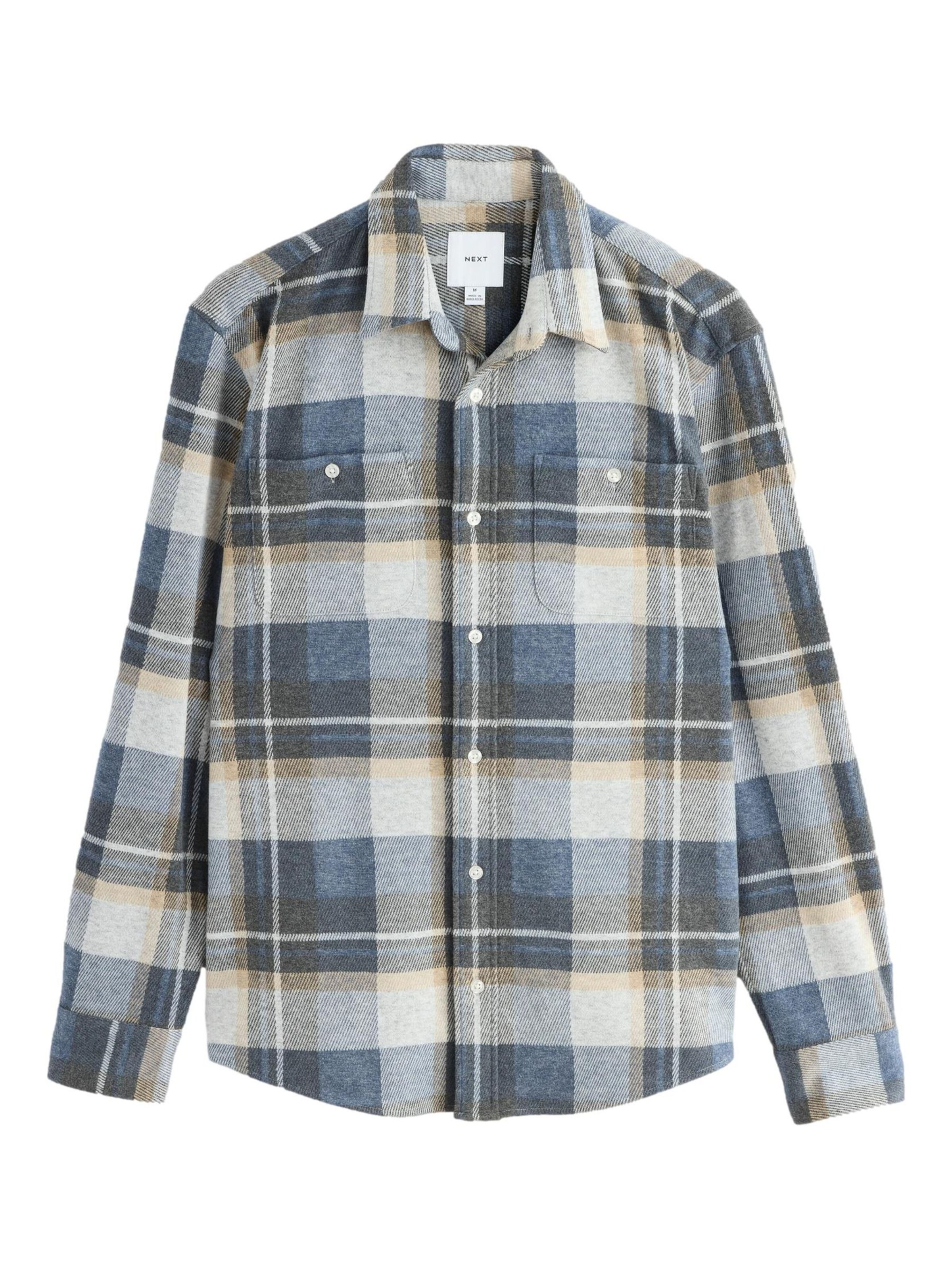 Next Rovný strih Košeľa - Modrá: predná strana