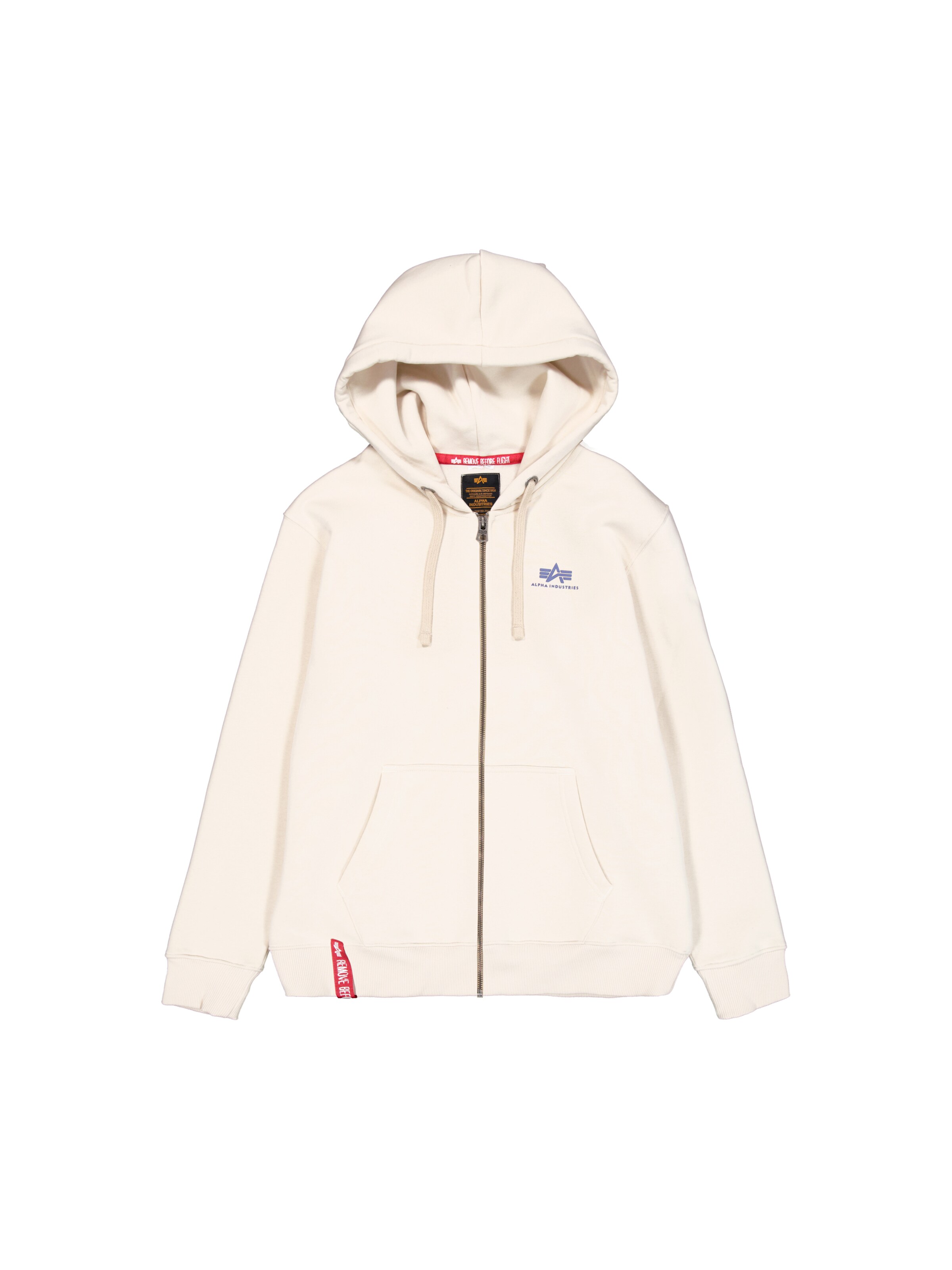 ALPHA INDUSTRIES Sweatjakke i beige: forside