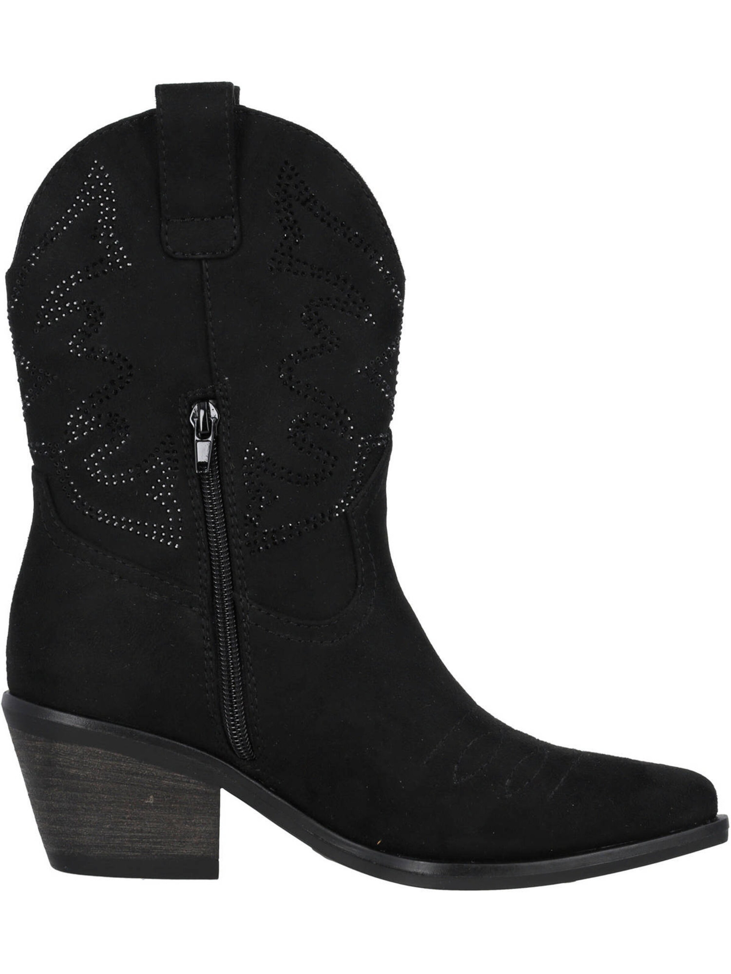 Palado by Sila Sahin Καουμπόικη μπότα 'Meldy' σε μαύρο