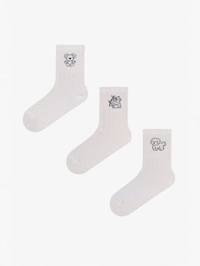 Penti Sokid 'PENTI Animal World Paar Sneakersocken' 36-40 suuruses valge, Tootevaade