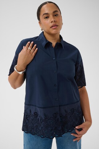 KAFFE CURVE Halenka 'KCtrudi' – modrá