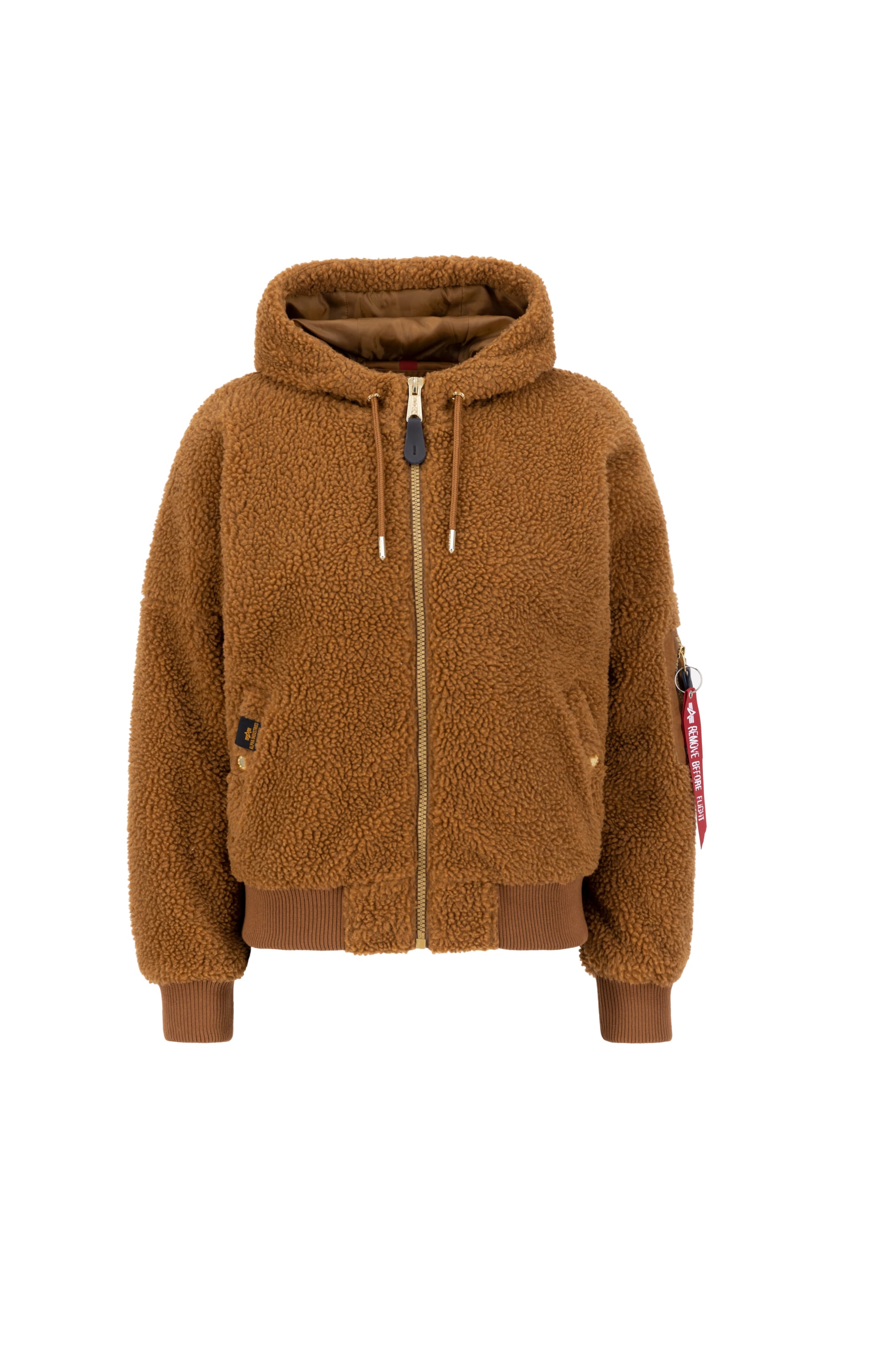 ALPHA INDUSTRIES Prehodna jakna | rjava barva: sprednja stran