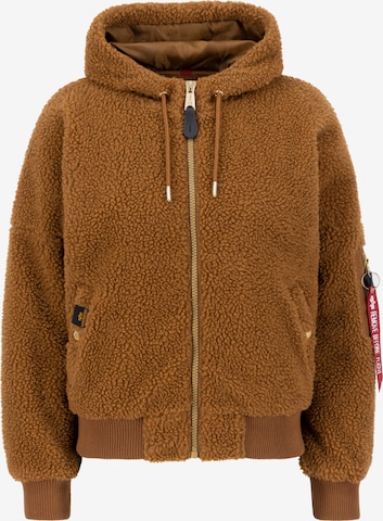 ALPHA INDUSTRIES Between-season jacket in Brown: front