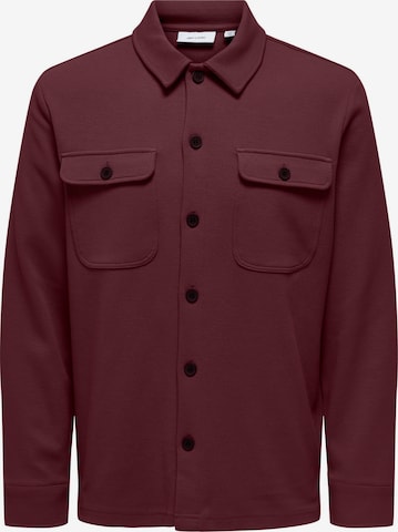 Chemise 'ONSNew Kodyl' Only & Sons en rouge : devant