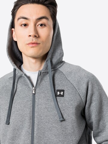 UNDER ARMOUR Sportsweatjacke 'Rival' in Grau