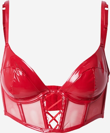 Hunkemöller Bustier BH 'Wilde II' in Rood: voorkant