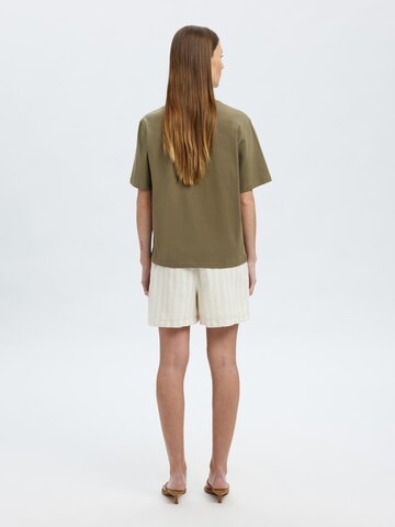 SELECTED FEMME Póló 'VILJA' - zöld