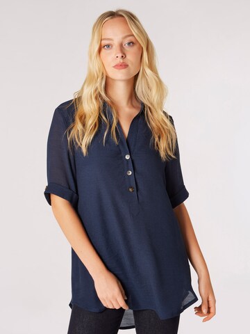 Apricot Blouse in Blue: front