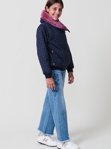 KOROSHI - Sudadera con cremallera en azul