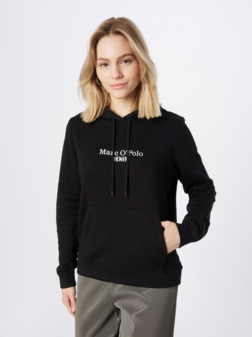 Marc O'Polo DENIM Sweatshirt (GOTS) in Schwarz: Vorderseite