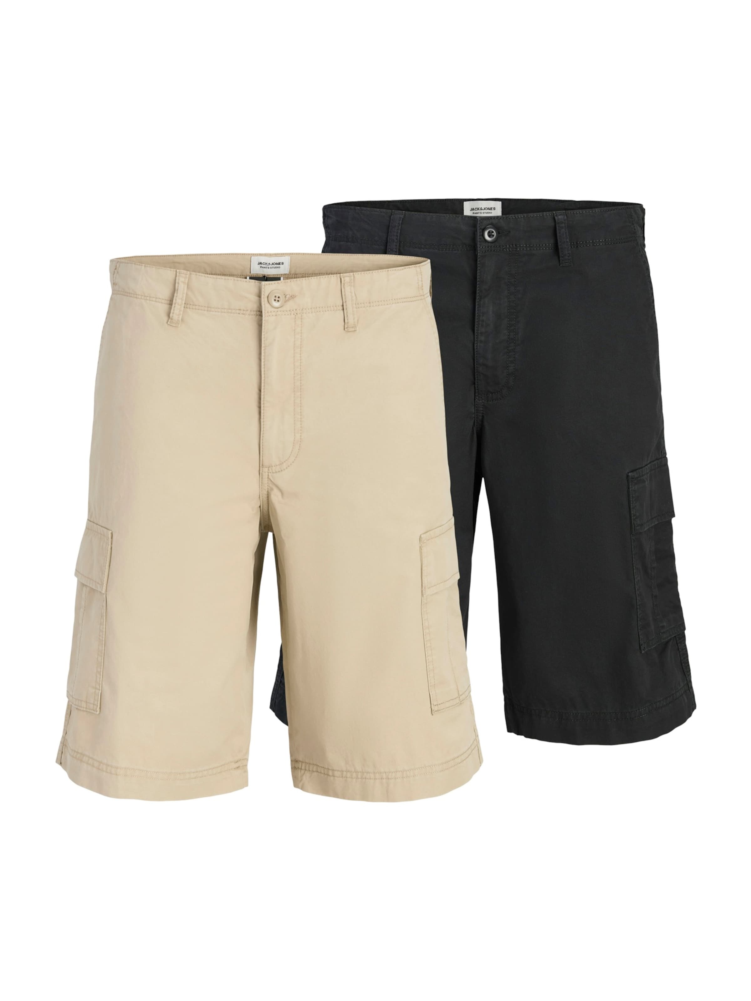 JACK & JONES Regular Cargo Pants 'JPSTCOLE MATTY' in Beige: front